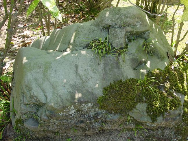 金泉寺　弁慶の力石<br />弁慶が持ち上げたと云われる石。普通の人間には到底持ち上げられそうにないけれども・・・