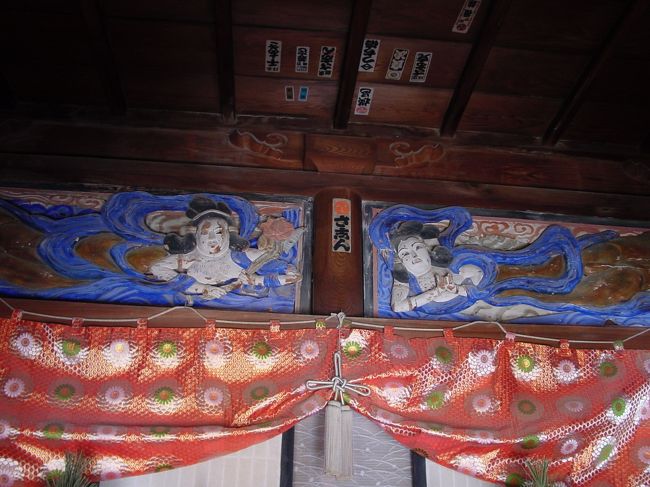 法輪寺　本堂<br />地元の方に、天女がいると教えてもらいのぞいてみた。