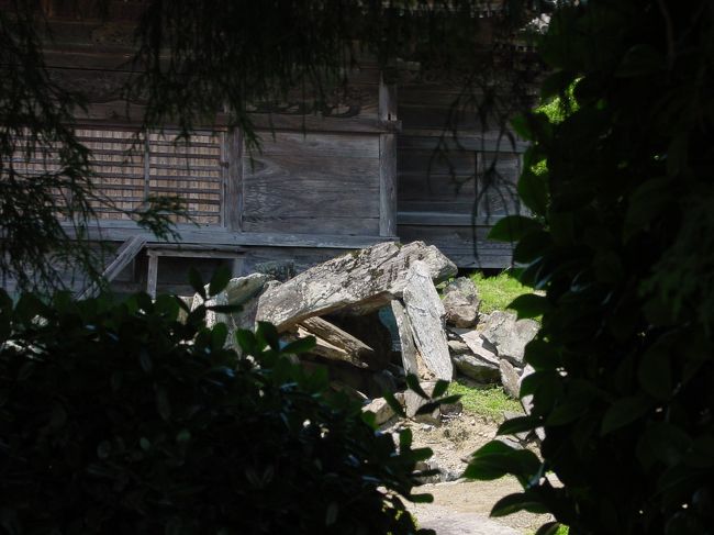 国分寺の庭園を木立の隙間からひょいっとのぞいてみると、すっかり荒れ果てていた。かつては歴史的価値がある池泉観賞式の大庭園だったというが・・・