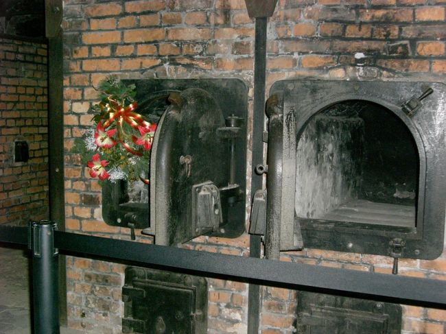 焼却炉。ガス室で死んだ死体をここで焼いていたそうです。本当に信じられない、これしか感想が思い浮かびません。ここまで来ても私の思いは「リアリティがない」としか言いようがありませんでした。本当に、想像できないんです、ここで大量虐殺が起きていたという事実が。