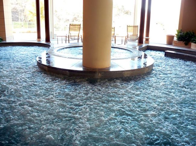 広いジャグジーは明るく開放的です