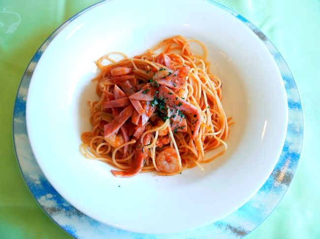 僕はイタリアンサラミと小エビのぺペロンチーノ　<br />