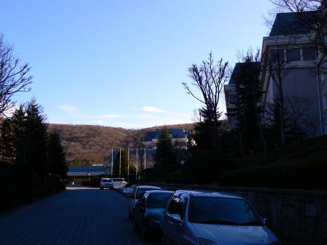 素晴らしくいかした演出だと感心しながらアプローチウェイに戻ります