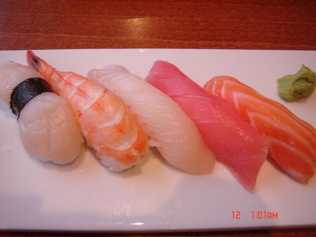 ”NAMA"という名の可愛いお寿司やさんを見つけました。値段はかなり高かった！