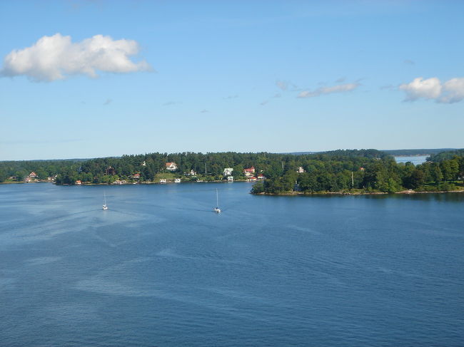 ヴァックスホルム城の最上階展望台から360度の大パノラマ風景。大感激でした！