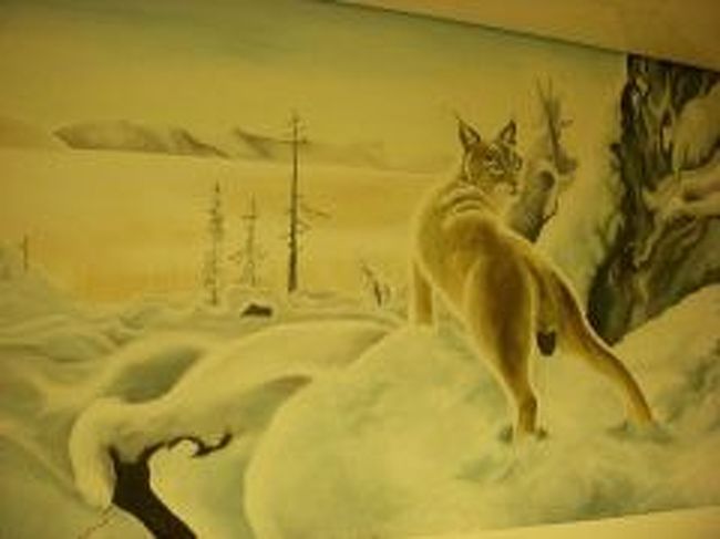 キルナ空港内の絵