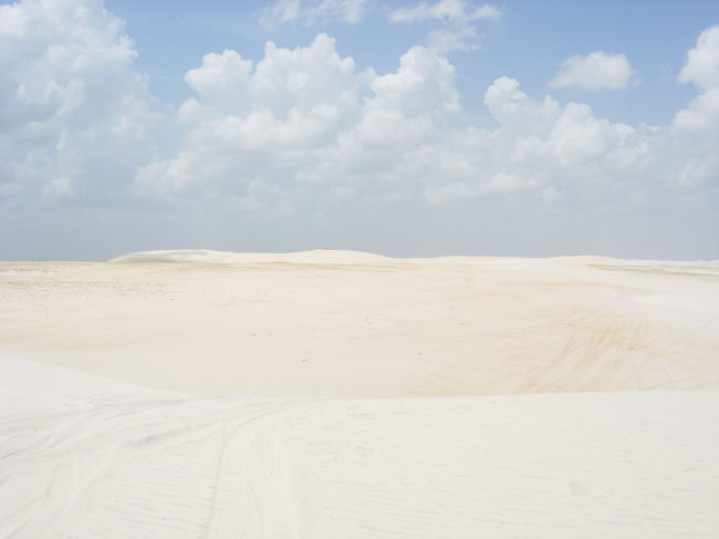 Fev.8, 10am sunny, 32℃<br />この日は、前日と逆を向いてバギーで漁村を目指します。いくつも砂丘を越えて行きます。