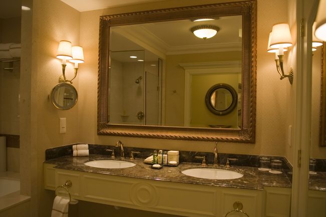 洗面はこんなカンジ。<br />結局右側しか使わなかったです（涙）。