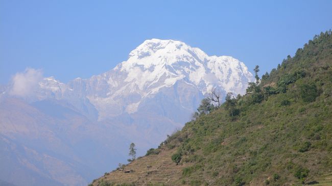 トルカを過ぎて見えたアンナプルナ･サウス 
