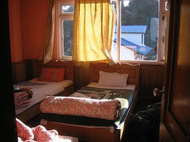 私の部屋はドミトリー(200ルピー=約400円)で、同じ部屋にはもう一人しかいなかったのでラッキー。しかもその人も日本人だった。<br /><br />