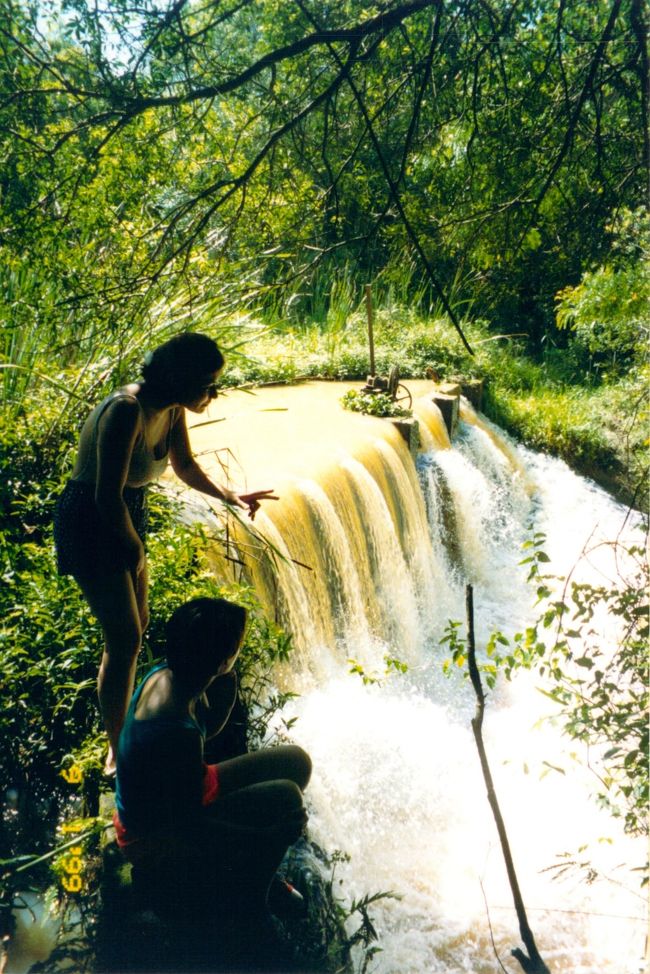 同居していた友人の実家へ。<br />オザスコ市からバスで一時間程度に位置する田舎です。<br />彼女の家の裏なんですが、ちょっとしたトレッキングができます。