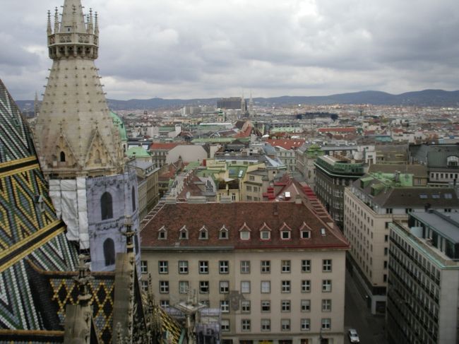 シュテファン寺院の上からの景色．