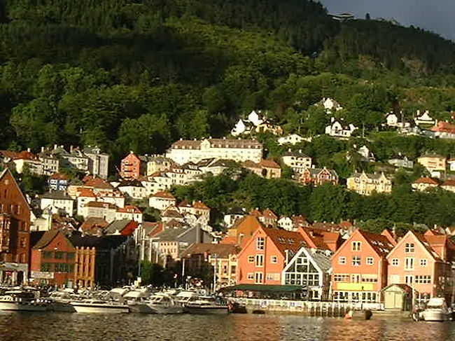 船から見たブリッゲン。