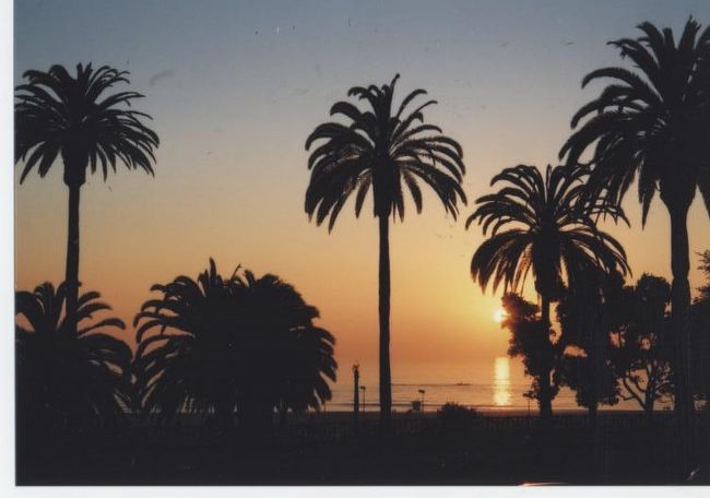 ホテルの共用廊下からの風景です。