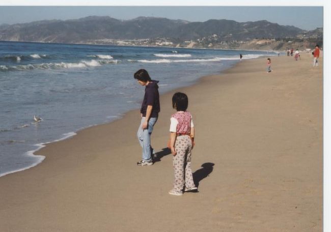 ビーチで遊びました。