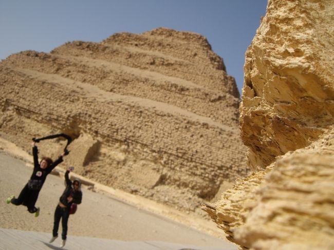 観光客はギザより少ない。