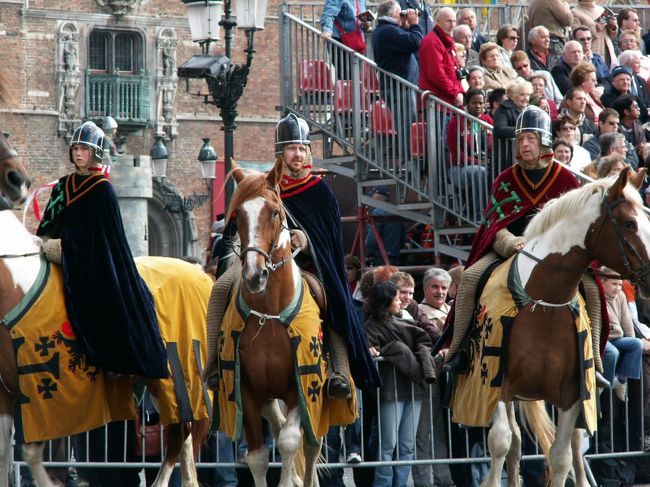 十字軍の騎士たちの帰還です。