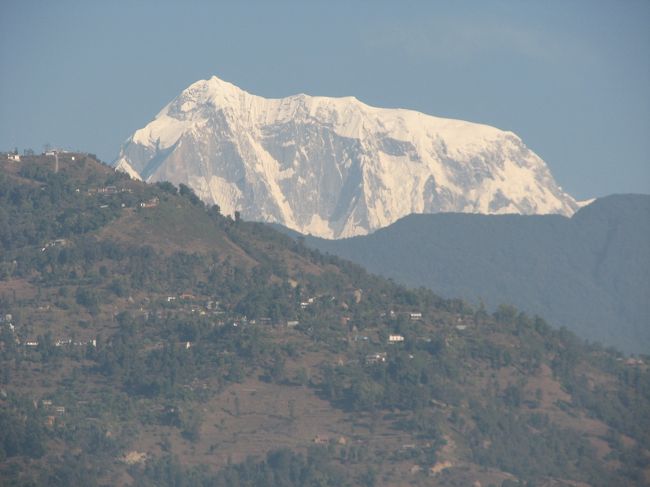 FEWA PRINCEのテラスから見えたダウラギリ。