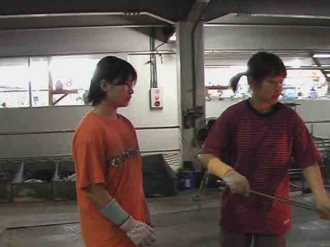 （080302日、夜追加）ガラス作りもやっちゃいました。