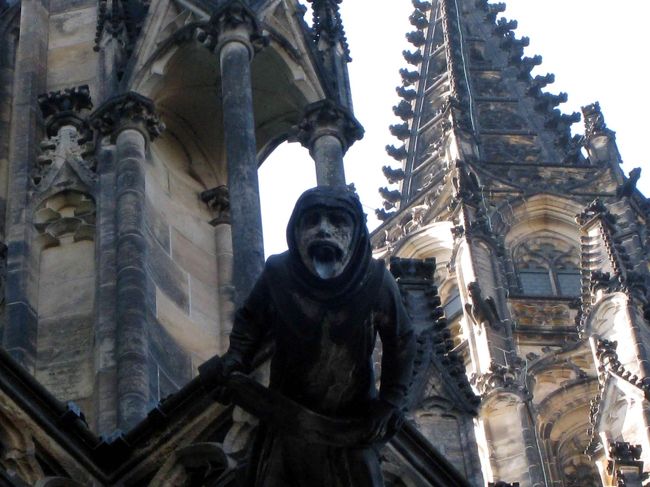 聖ヴィート大聖堂の屋根にあった飾り？ちょっと、怖い。