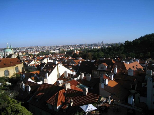 プラハ城から。