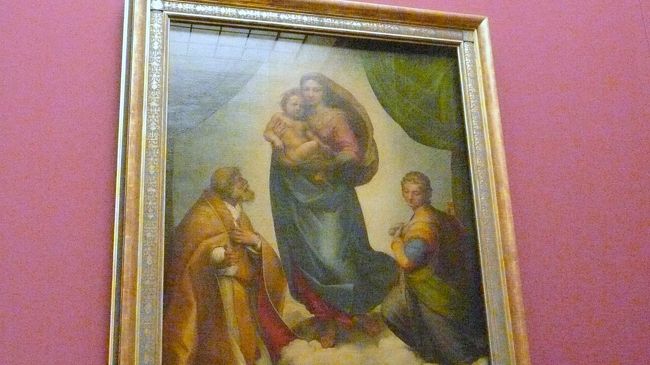小さな2人の天使　絵画　大型 24ラファエロ作の”2人の天使”のいるアルテ・マイスター絵画館