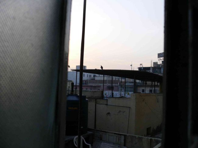 ホテルの窓から。