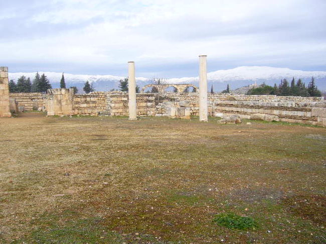 アンジャール遺跡、遠望