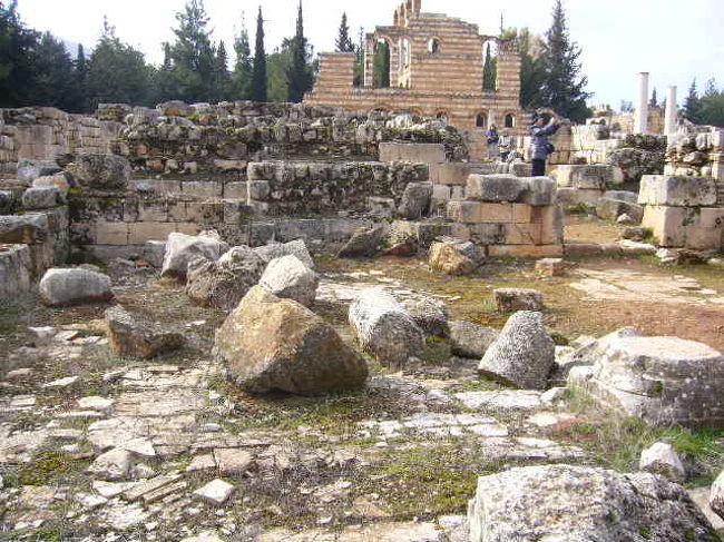 アンジャール遺跡、居住区