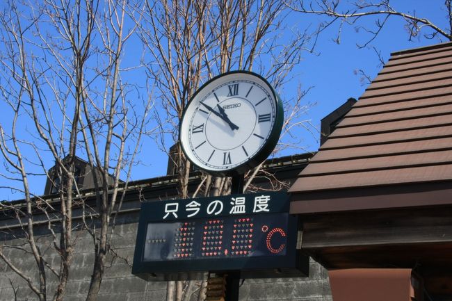 小樽運河　観光案内所前<br /><br />この日の気温は１０度オーバー。ここ最近でもっともあったかい一日だったらしいです。それにしても滞在予定時刻の１１時が近づいとるぞな！