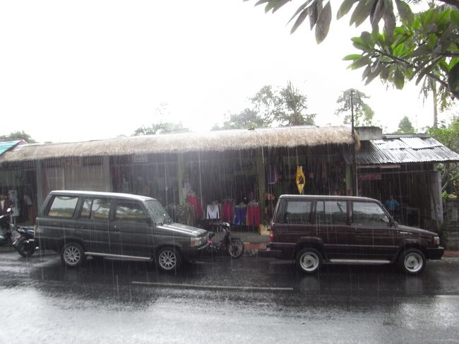 ■モンキーフォレスト通り■<br /><br />なんだかんだと、<br />お買い物に熱中しているうちに、雨が…<br /><br />Σ(￣□￣|||)