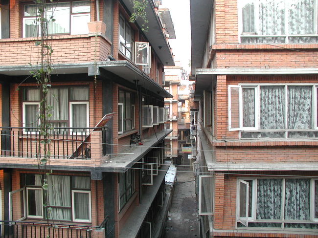 ホテルの屋上から撮った町並み。