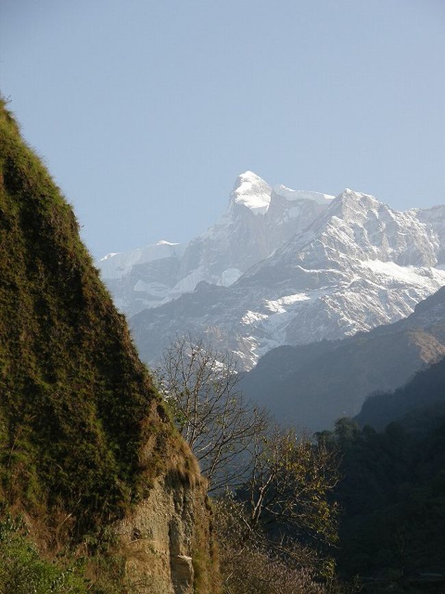 川幅が狭くなった道を・・・。