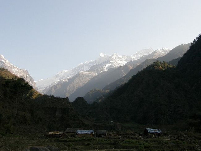 コース最後の村が見えてくる。