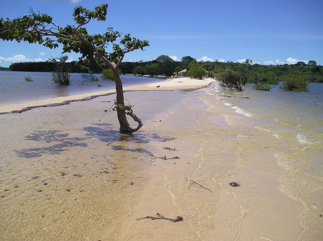 ビーチが削り取られていきました。