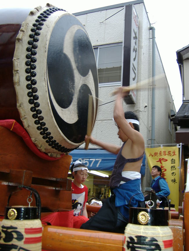 大きな和太鼓。<br />格好良かった。