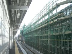 新幹線の工事が最盛期。