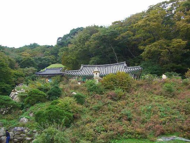 12:25　石窟庵（ソックラム）の本堂<br /><br /><br />約10分ほど歩くと遠くに石窟庵（ソックラム／Seokguram）本堂が見えてきました。<br />ここまでは道が平坦で歩きやすかったです。