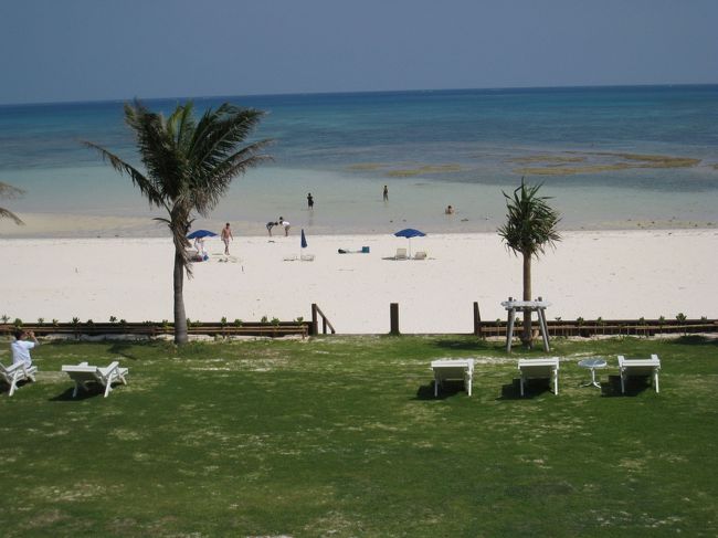 すぐ目の前がビーチです。