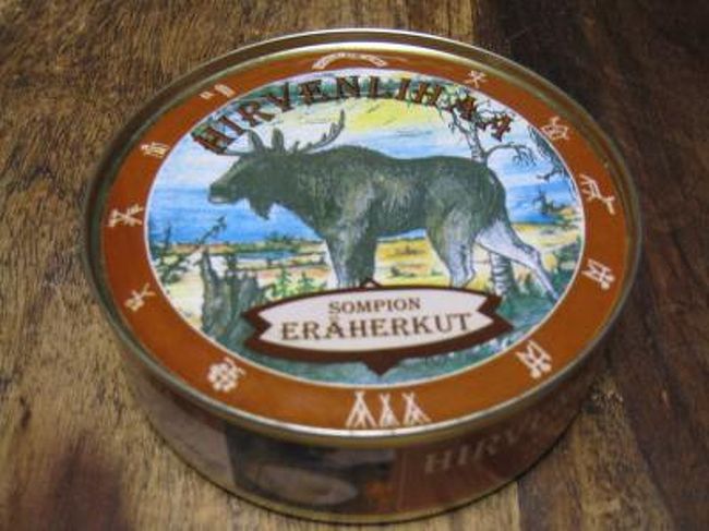 ヘルシンキ空港で買ったトナカイの缶詰め。<br /><br />これを買う時に、「これは魚じゃない、トナカイの缶詰めだ」的なことを、レジの方に言われました。|ω･`)ﾅｾﾞﾆ?