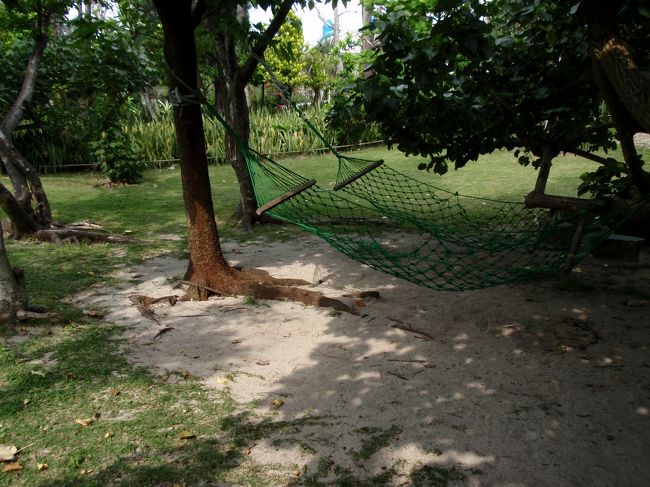 ハンモック。お昼寝をしたら気持ちよさそうです♪