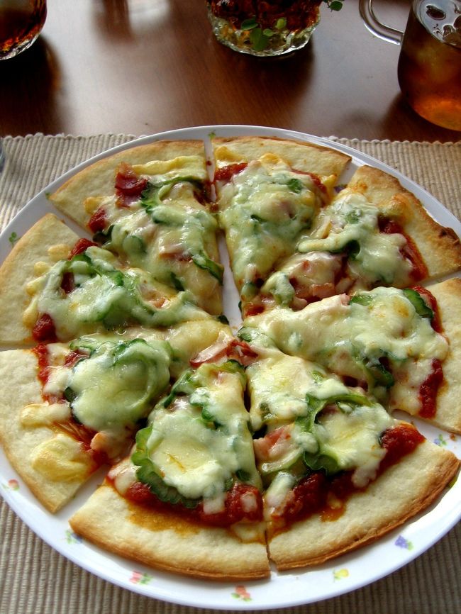 さらにゴーヤピザまで。