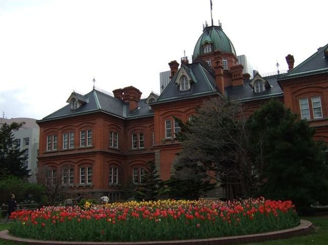 北海道庁旧本庁舎（赤れんが庁舎）<br /><br />チューリップもたくさん咲いてました♪