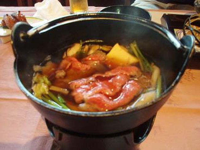 飛騨牛のすき焼きです！