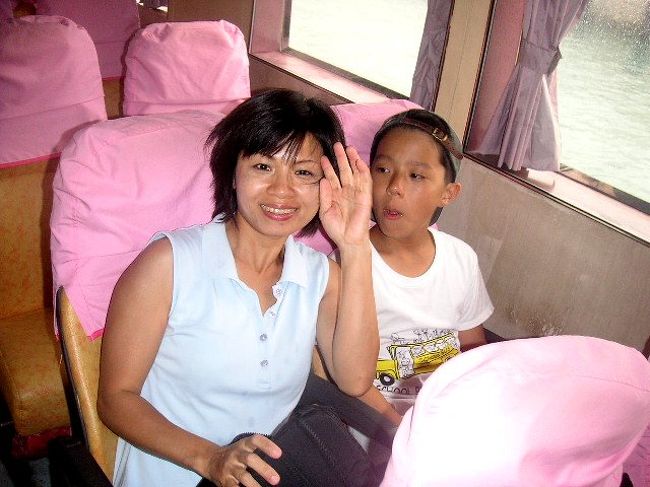 帰りの船はがらがらでした。