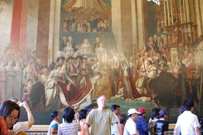 ナポレオンの戴冠式（？）。<br />オリジナルはルーブルにあります。