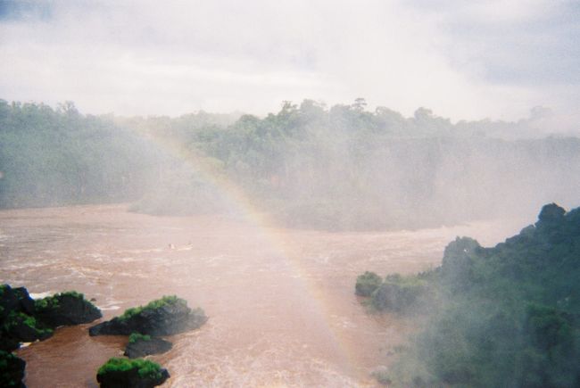 虹が出ていました。
