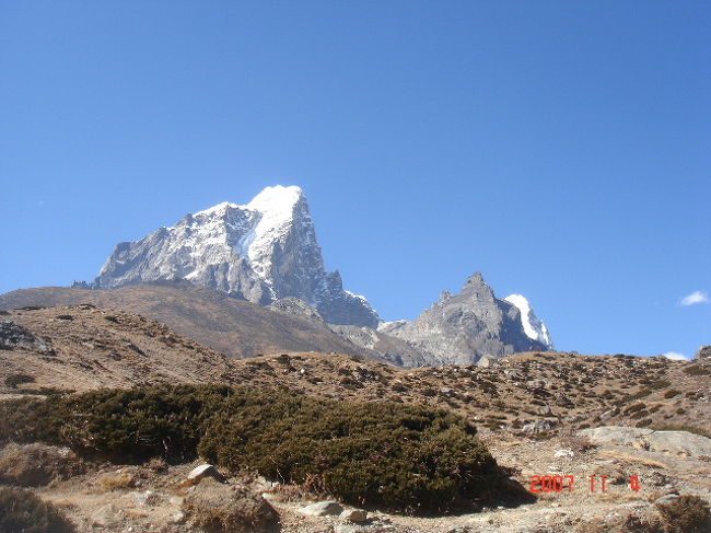 この日も晴天。<br />山が映えます。