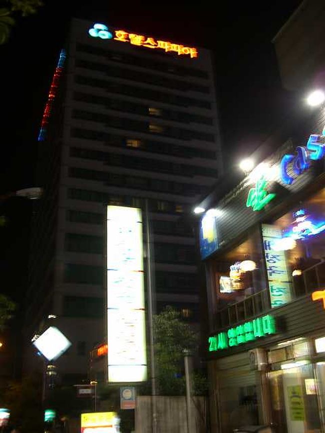 高級ホテル<br /><br /><br />ユジンホテルの隣には高層階の高級ホテルがありました。<br />高そう・・・こちらはちょっと泊まれそうにないなぁ。<br />ユジンホテルも中上といった感じなんですけどね＾＾；