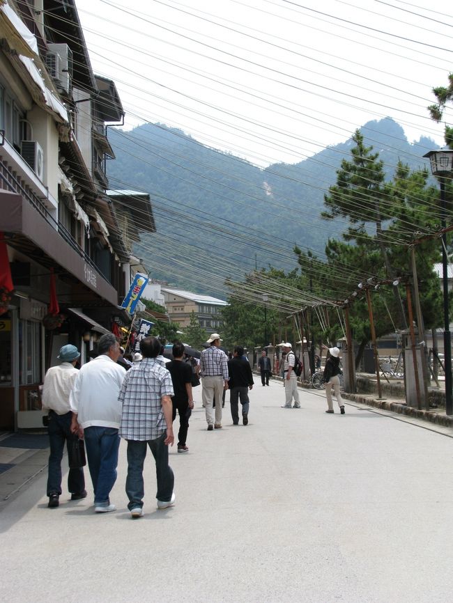 宮島の街並み。